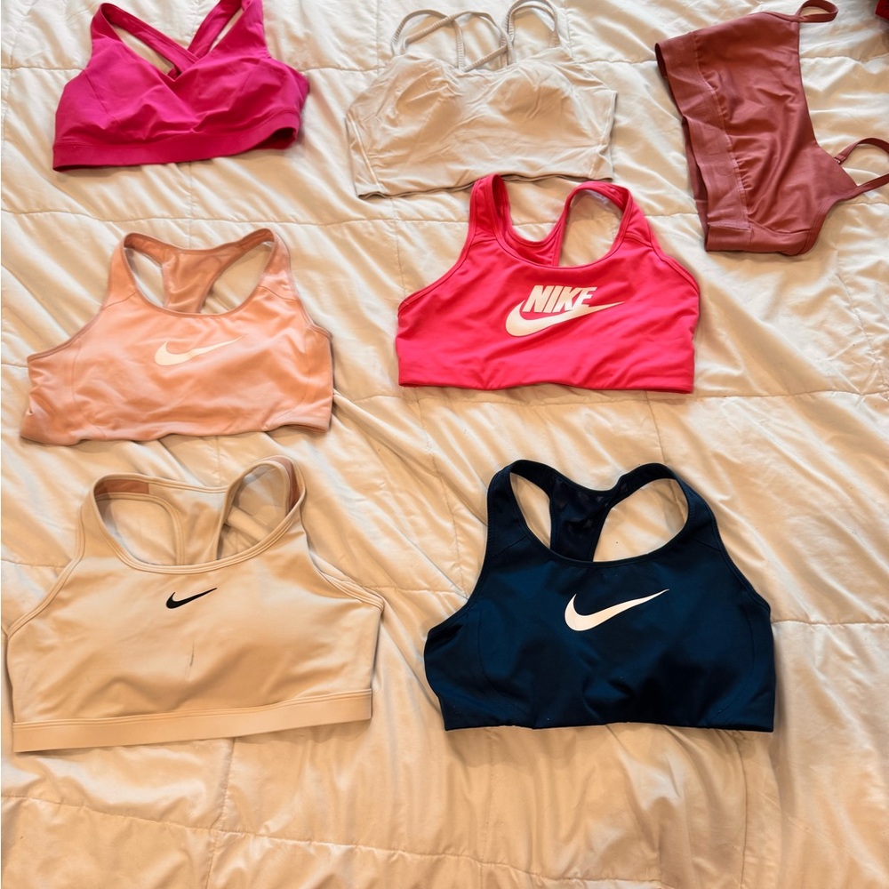 Nike, Lulu Lemon & Pink VS Sports Bra Bundle- 7 Pairs